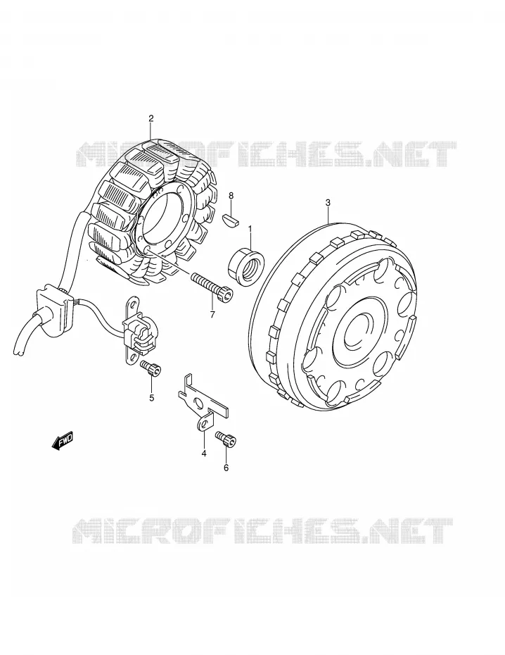 ALLUMAGE ROTOR - STATOR Suzuki SCOOTER 400 BURGMAN 2005  AN400SK5(E2)