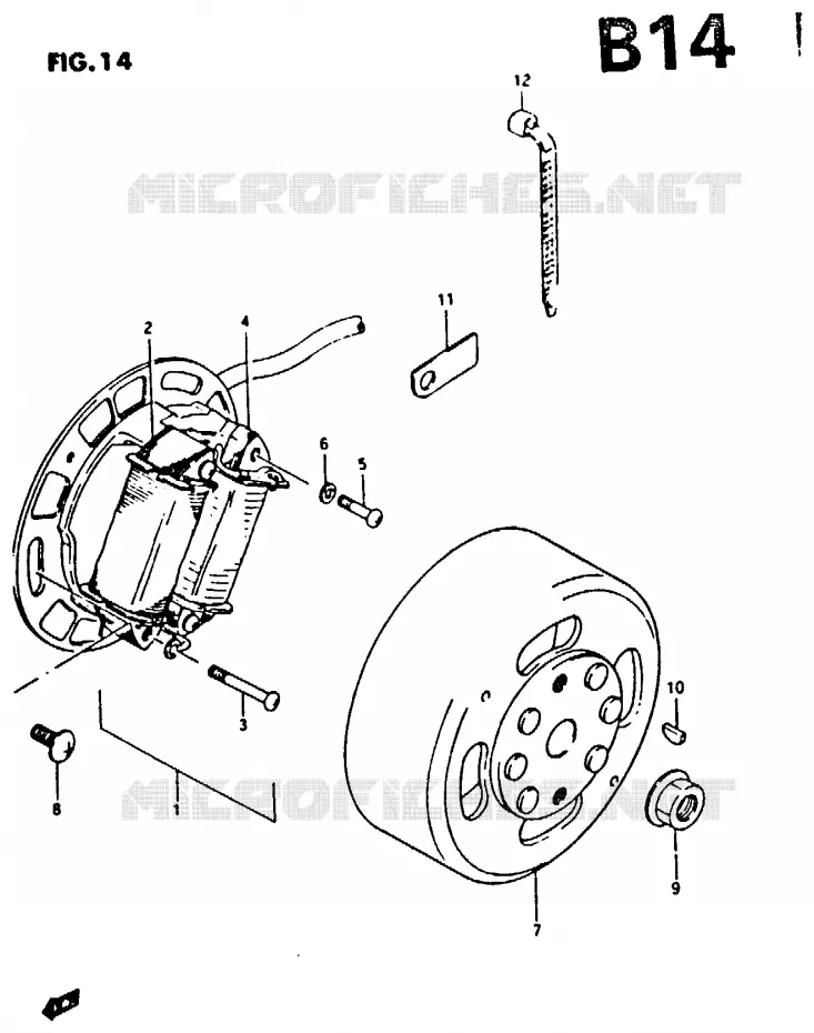 ALLUMAGE ROTOR - STATOR Suzuki SCOOTER 50 CP 1995  CP50CHFS