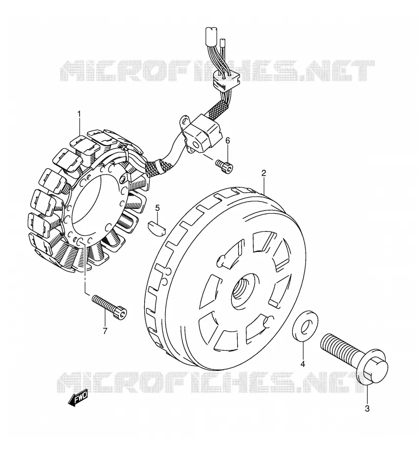 ALLUMAGE ROTOR - STATOR Suzuki SCOOTER 650 BURGMAN 2005  AN650K5(E2)