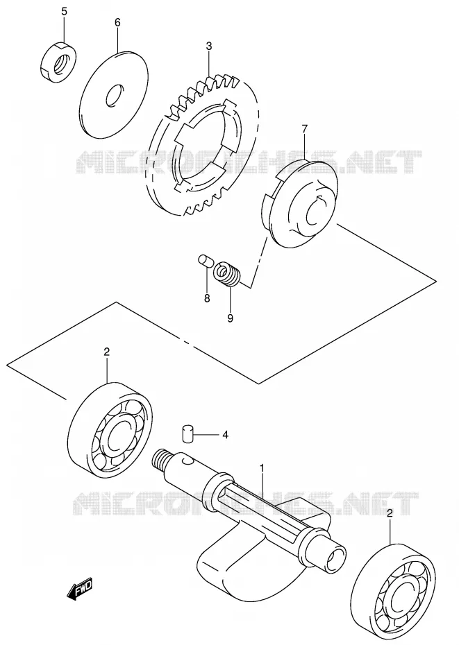 BALANCIER Suzuki MOTO 400 DR-Z 2000  DR-Z400SY(E3/E28)