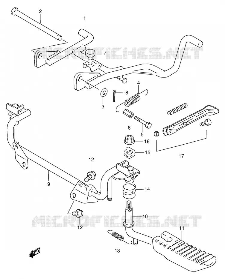 BEQUILLE Suzuki SCOOTER 100 ADDRESS 2000  AG100Y(E71)