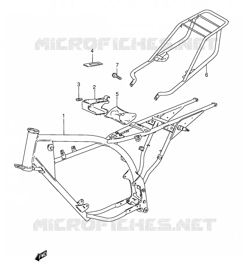 CADRE Suzuki MOTO 115 AP 2000  AX115Y(E71)