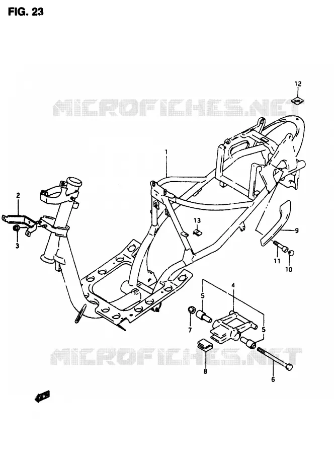 CADRE Suzuki SCOOTER 50 AP 1996  AP50RFT(T/7/V)