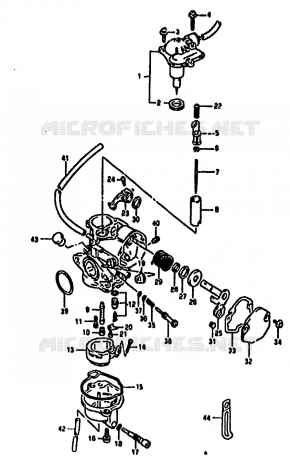 CARBURATEUR Suzuki SCOOTER 50 ADDRESS 1992  AH50N(N/R)