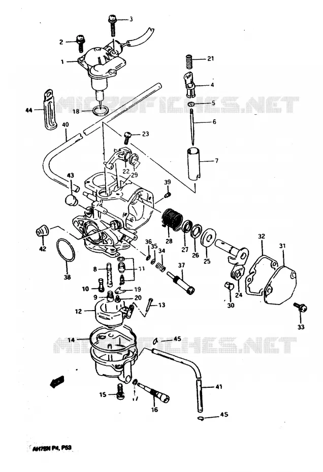 CARBURATEUR Suzuki SCOOTER 75 ADDRESS 1992  AH75N