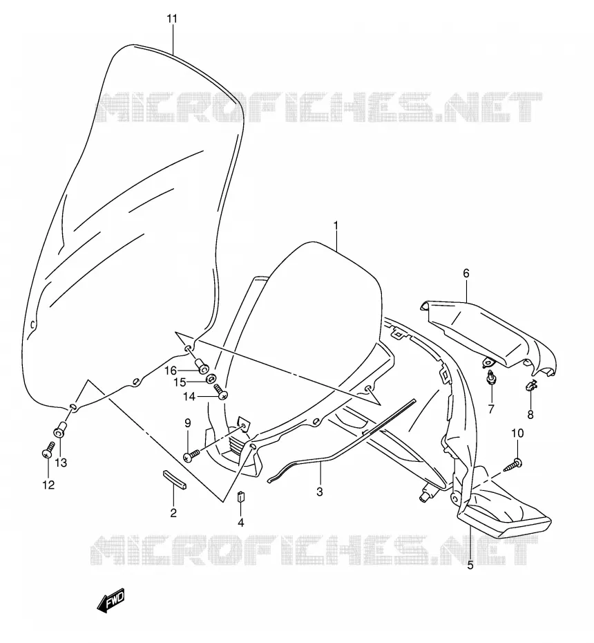 CARENAGE - SUPPORT DE COMPTEUR Suzuki SCOOTER 400 BURGMAN 2006  AN400K6(E2)