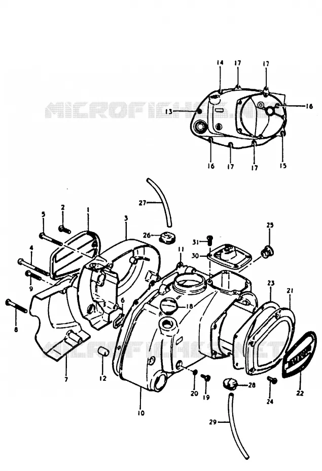 CARTER (A100N) Suzuki MOTO 100 A100 1990  A100L(K/L/M/N/4)