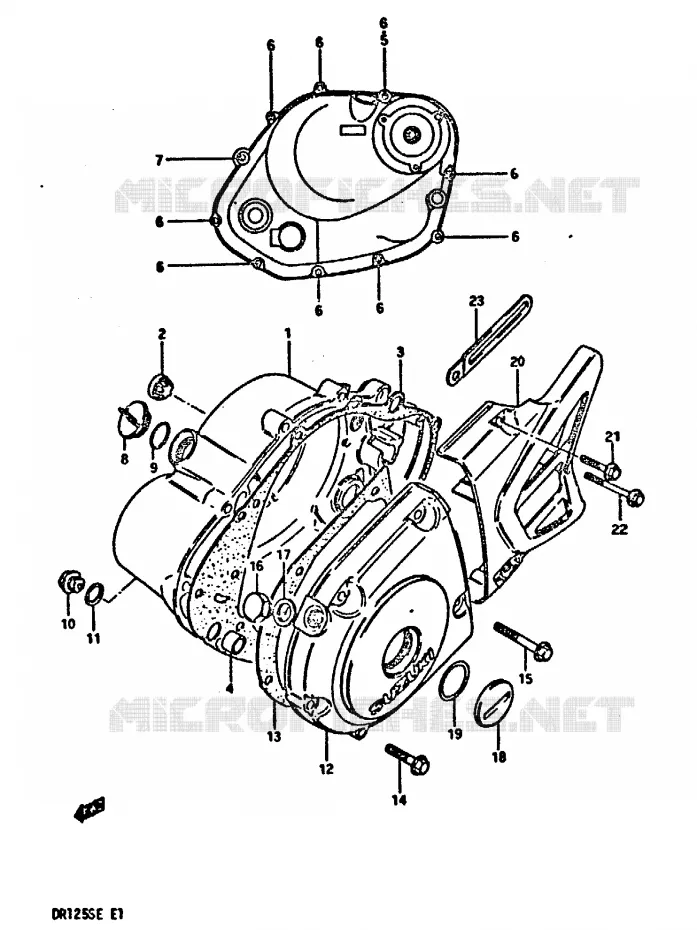 CARTER Suzuki MOTO 125 DR 1984  DR125SE