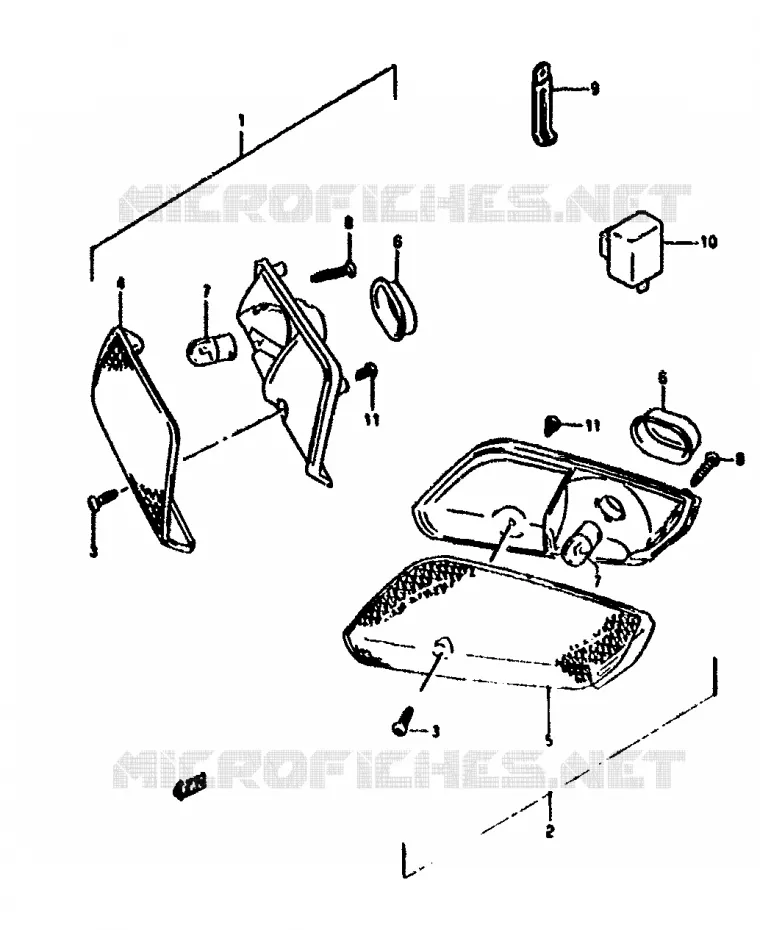 CLIGNOTANTS AVANT Suzuki SCOOTER 50 ADDRESS 1994  AH50R(N/R)