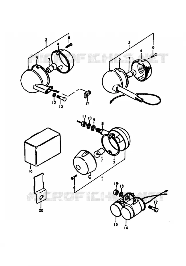 CLIGNOTANTS Suzuki MOTO 100 A100 1990  A100L(K/L/M/N/4)