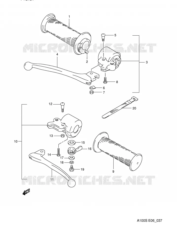 COMMODOS Suzuki MOTO 100 A100 1994  A100R(E6)