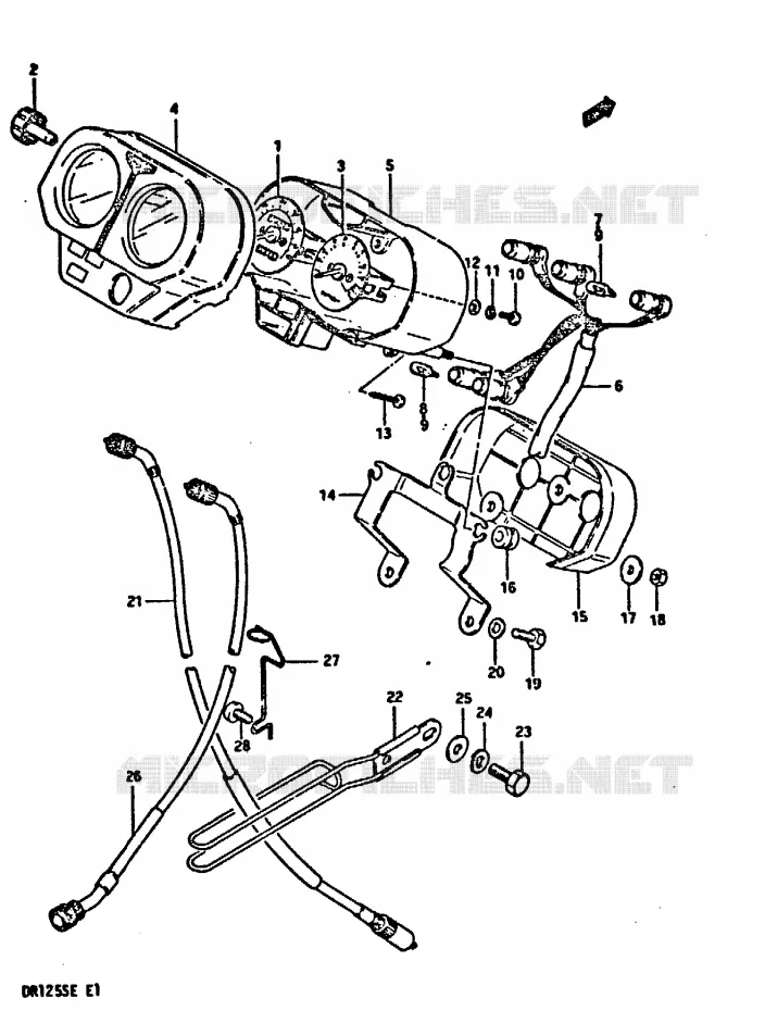 COMPTEUR Suzuki MOTO 125 DR 1984  DR125SE