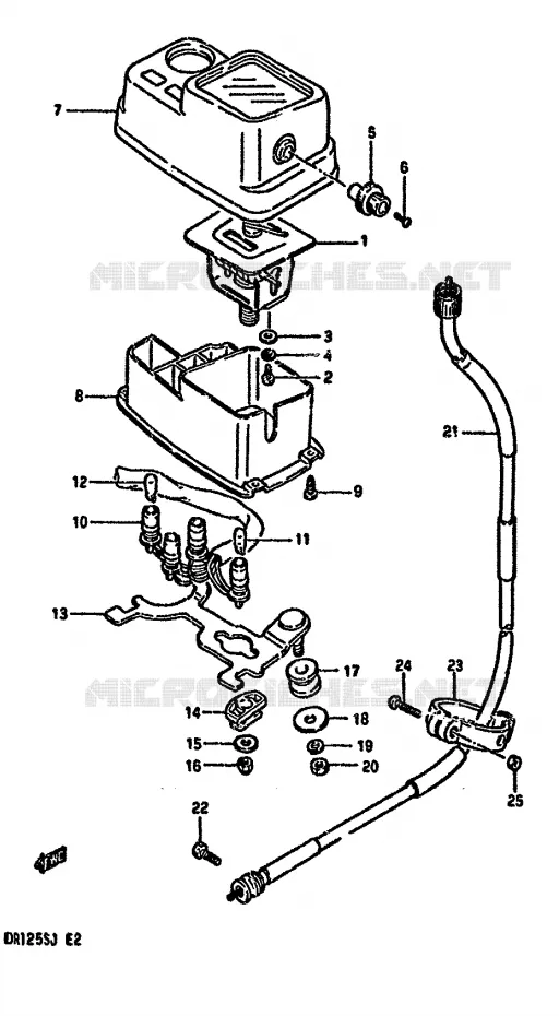 COMPTEUR Suzuki MOTO 125 DR 1987  DR125SH(F/H/J)