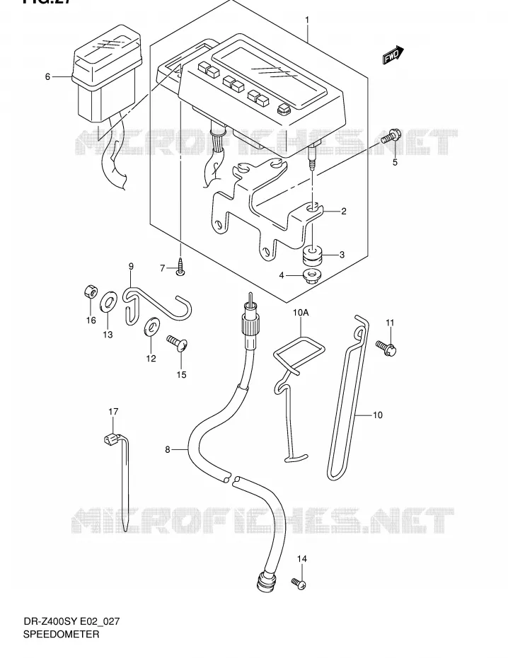 COMPTEUR Suzuki MOTO 400 DR-Z 2002  DR-Z400SK2(E2)