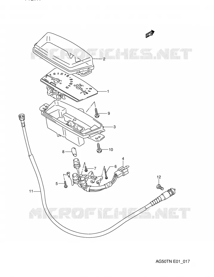 COMPTEUR Suzuki SCOOTER 50 ADDRESS 1992  AG50TN(E1)