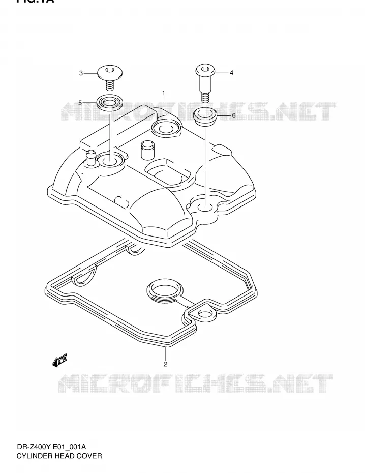 COUVERCLE DE CULASSE Suzuki MOTO 400 DR-Z 2000  DR-Z400Y(E1)