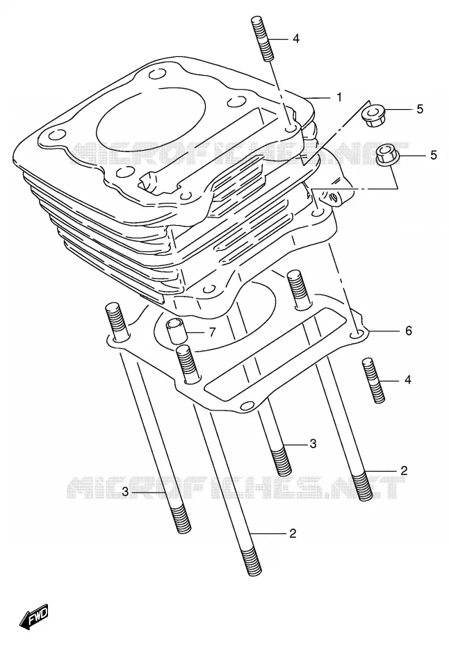 CYLINDRE Suzuki MOTO 125 DF 2000  DF125EY(E4)