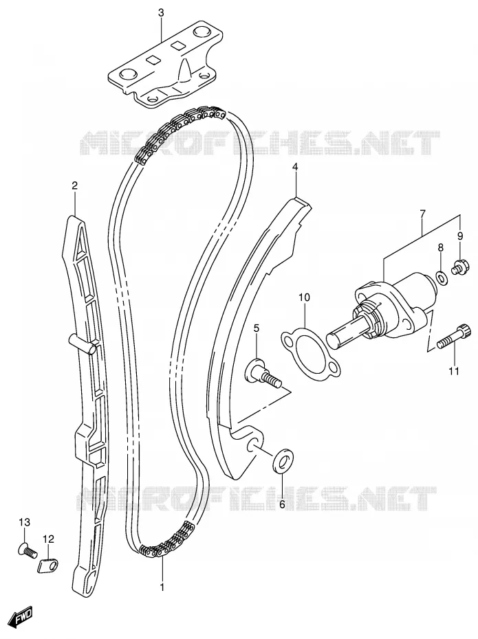DISTRIBUTION (MODELE Y/K1/K2) Suzuki MOTO 400 DR-Z 2000  DR-Z400SY(E2)