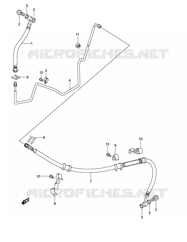 DURITE DE FREIN ARRIERE (MODELE K3/AN650K4/K5) Suzuki SCOOTER 650 BURGMAN 2004  AN650K4(E2)