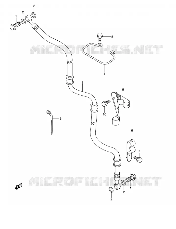 DURITE DE FREIN AVANT (AN400K4/K5/K6) Suzuki SCOOTER 400 BURGMAN 2006  AN400K6(E2)