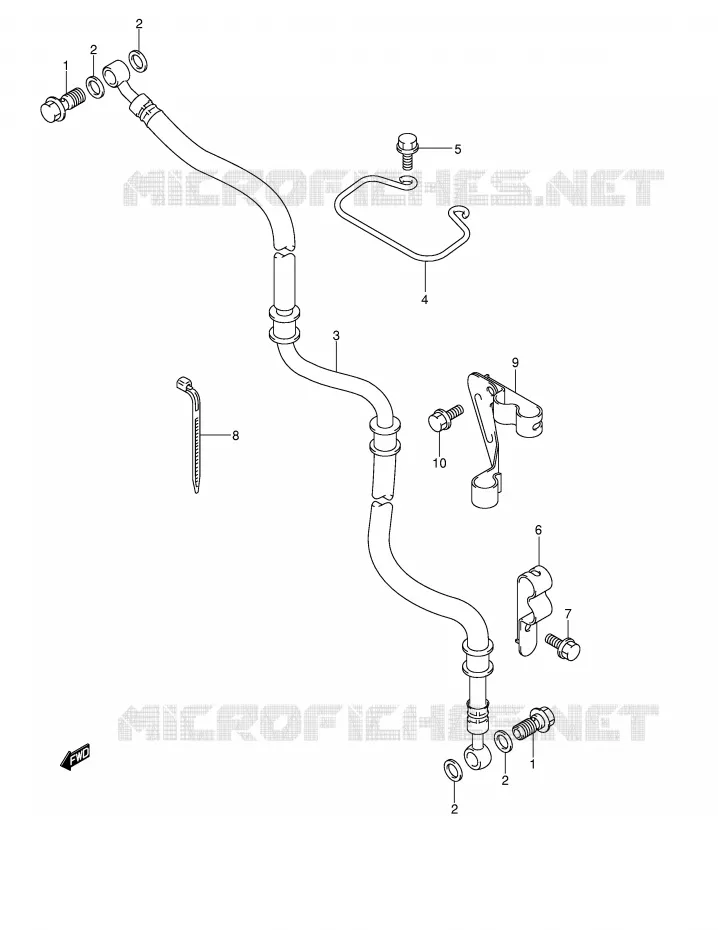 DURITE DE FREIN AVANT (MODELE K4/K5/K6) Suzuki SCOOTER 250 BURGMAN 2006  AN250K6(E2)