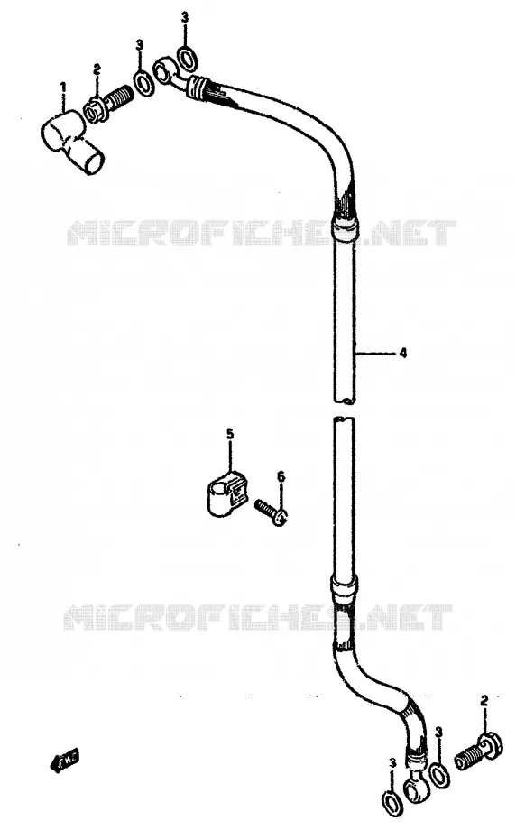 DURITE DE FREIN AVANT Suzuki MOTO 125 DR 1985  DR125SF(F/H/J)