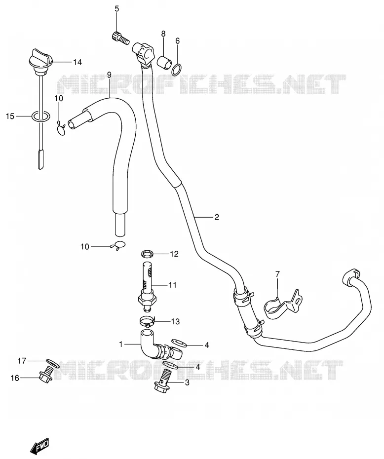 DURITE D'HUILE Suzuki MOTO 400 DR-Z 2000  DR-Z400SY(E3/E28)