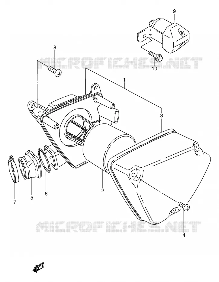 FILTRE A AIR Suzuki MOTO 100 AP 1996  AX100T(E94)