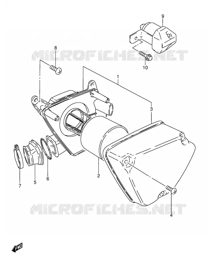 FILTRE A AIR Suzuki MOTO 115 AP 1998  AX115SW(E71)