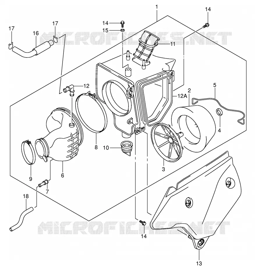 FILTRE A AIR Suzuki MOTO 400 DR-Z 2004  DR-Z400SK4(E2)