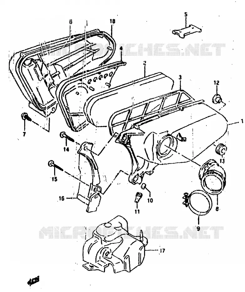 FILTRE A AIR Suzuki SCOOTER 100 ADDRESS 1994  AH100R