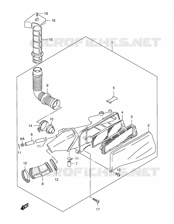 FILTRE A AIR Suzuki SCOOTER 150 BURGMAN 1996  AN150T(E34)