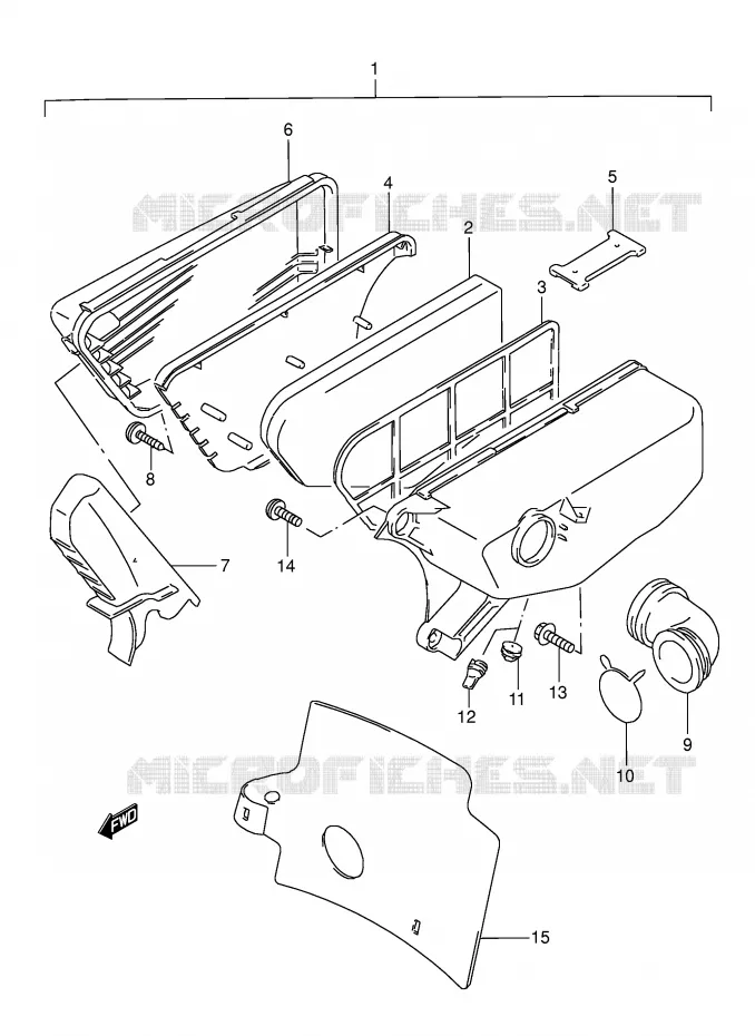 FILTRE A AIR Suzuki SCOOTER 50 AE 1990  AE50L(E1)