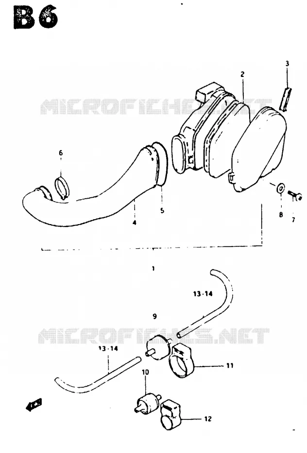 FILTRE A AIR Suzuki SCOOTER 50 CS 1983  CS50DD(Z/D)