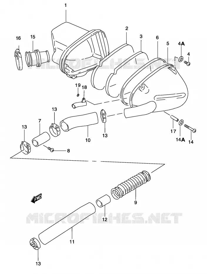 FILTRE A AIR Suzuki SCOOTER 50 KATANA 2003  AY50SK3(P19)