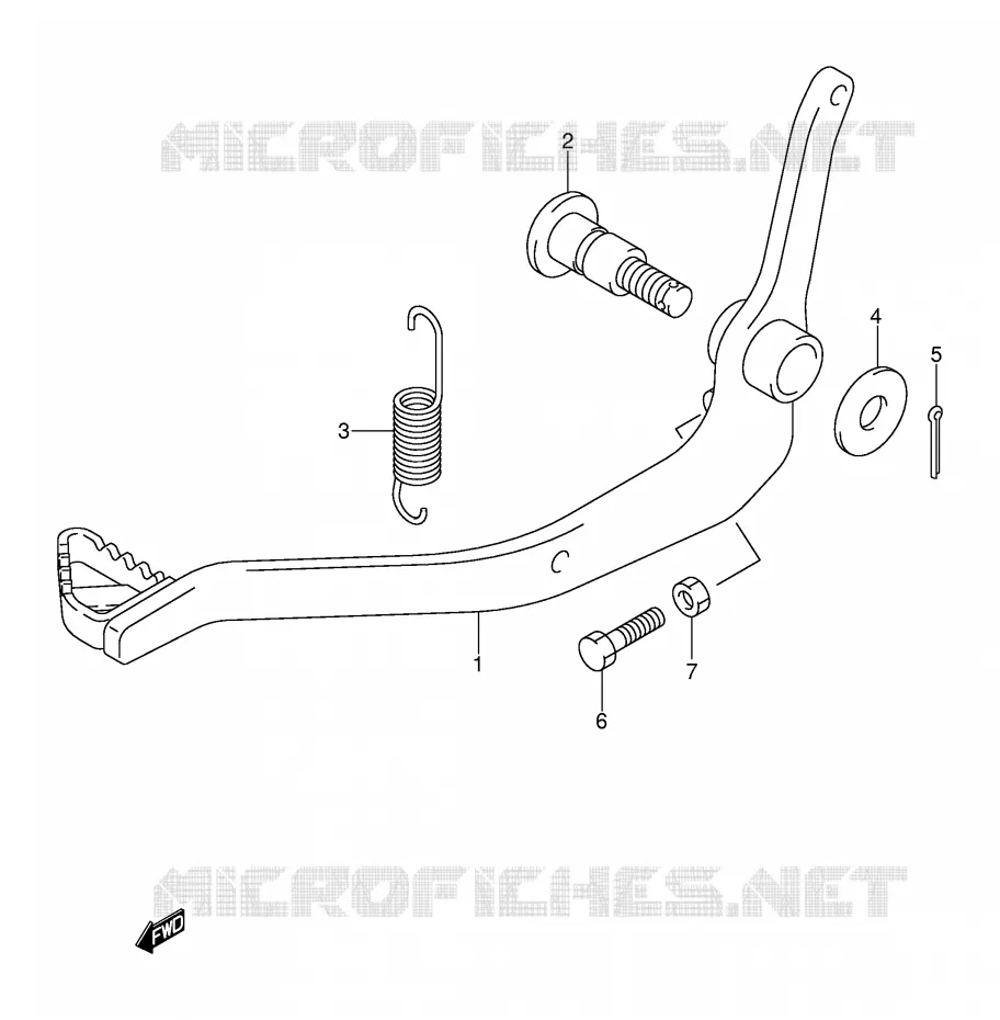 FREIN ARRIERE Suzuki MOTO 125 DR-Z 2005  DR-Z125LK5(E3/E28)
