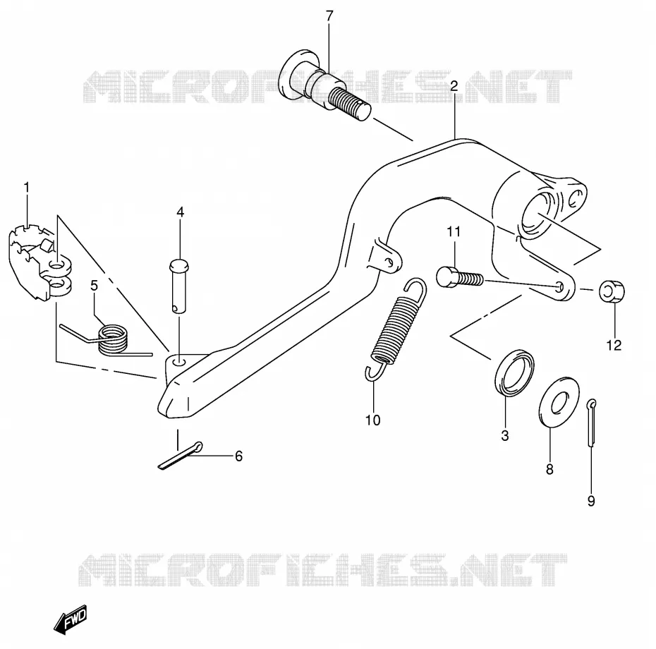 FREIN ARRIERE Suzuki MOTO 400 DR-Z 2001  DR-Z400SK1(E2)