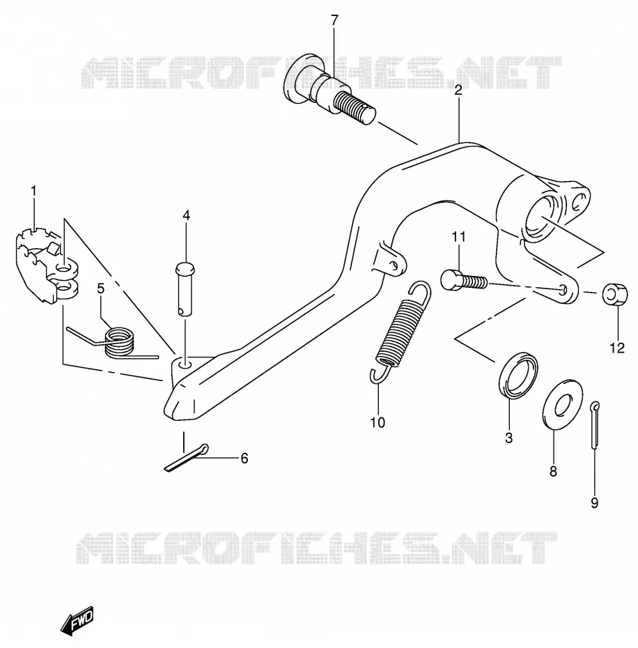 FREIN ARRIERE Suzuki MOTO 400 DR-Z 2004  DR-Z400SK4(E3/E28)