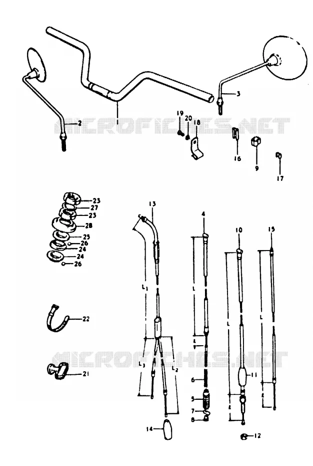 GUIDON Suzuki MOTO 100 A100 1991  A100M(K/L/M/N/4)