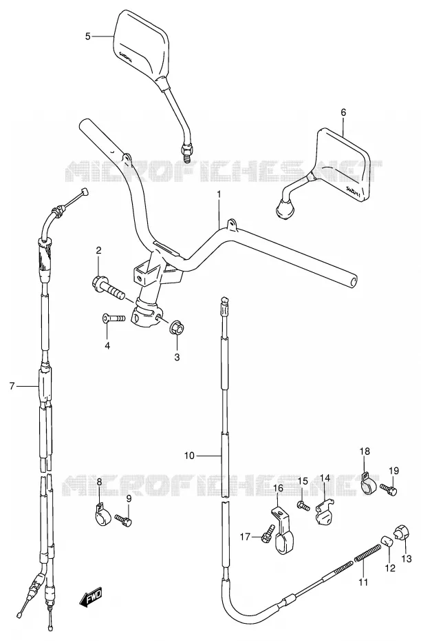 GUIDON Suzuki SCOOTER 100 ADDRESS 1996  AG100T(E71)
