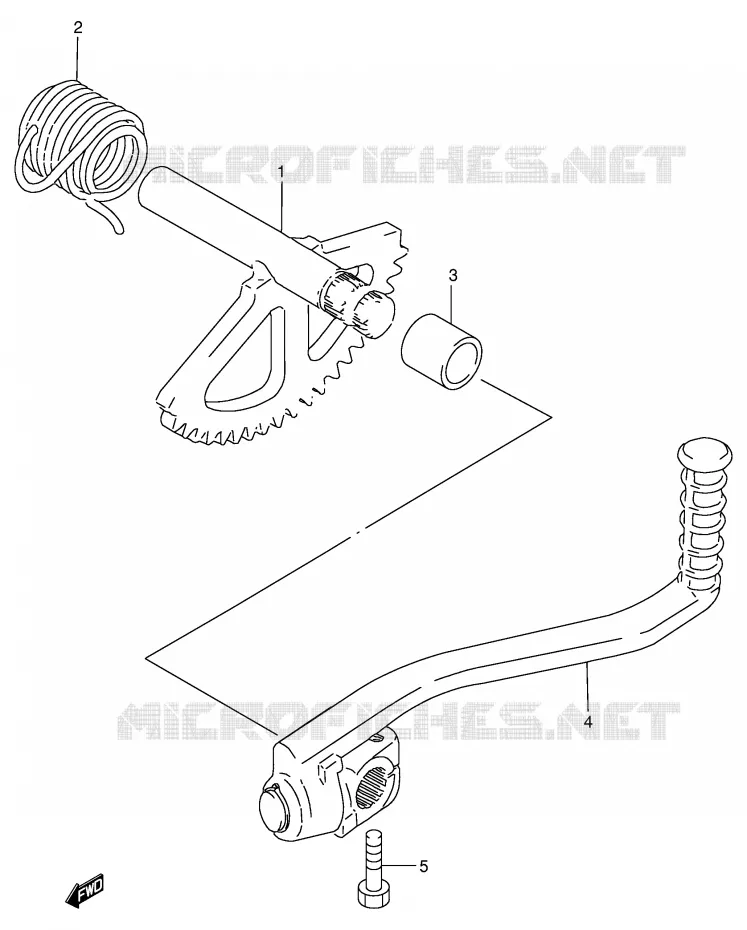 KICK Suzuki SCOOTER 100 ADDRESS 1991  AG100M(E71)