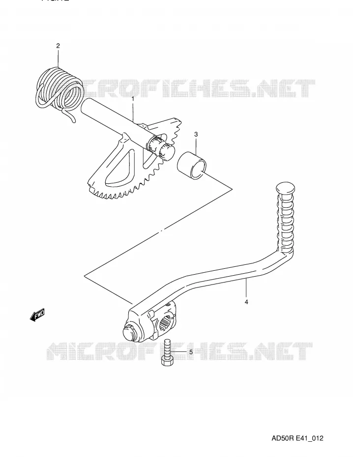 KICK Suzuki SCOOTER 50 AD 1990  AD50L(E41)