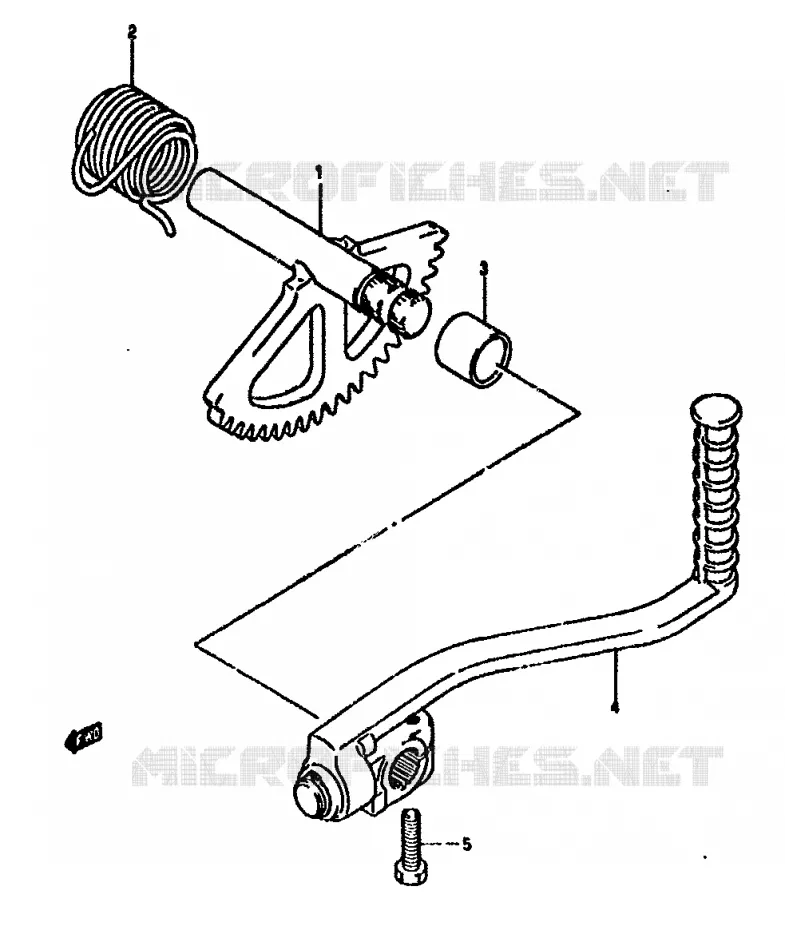 KICK Suzuki SCOOTER 50 ADDRESS 1992  AH50N(N/R)