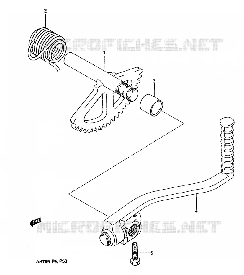 KICK Suzuki SCOOTER 75 ADDRESS 1992  AH75N