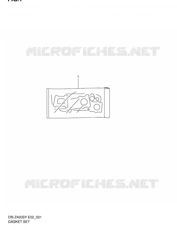KIT JOINTS Suzuki MOTO 400 DR-Z 2003  DR-Z400SK3(E2)