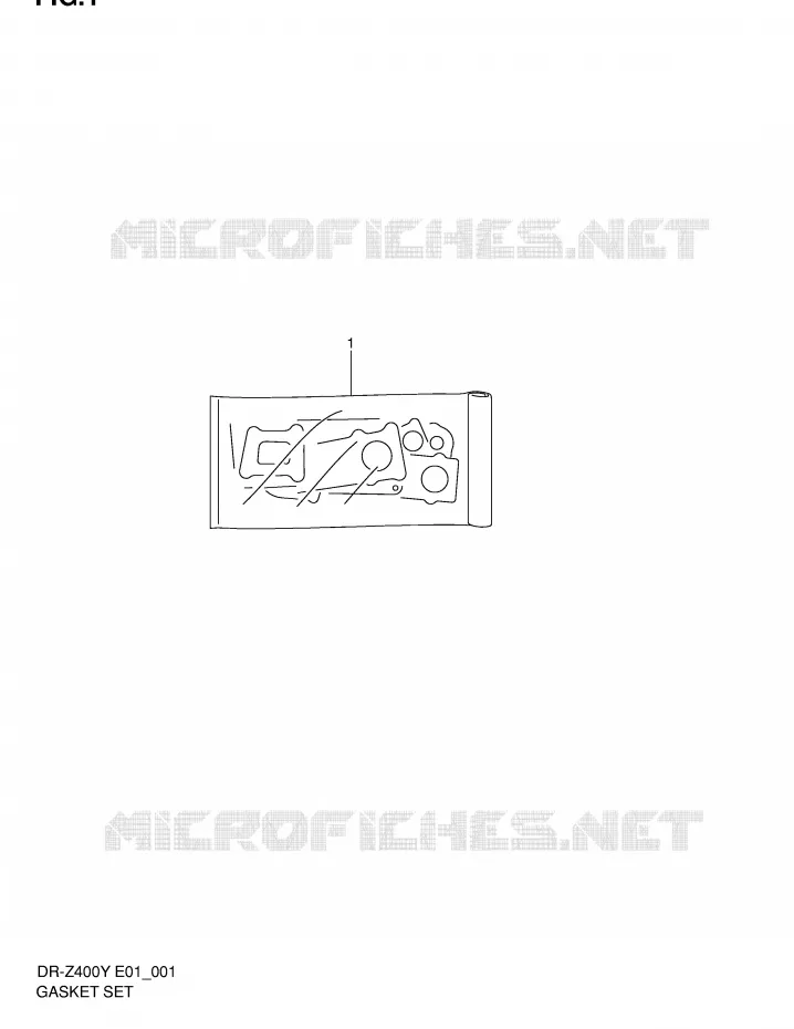 KIT JOINTS Suzuki MOTO 400 DR-Z 2004  DR-Z400EK4(E1)