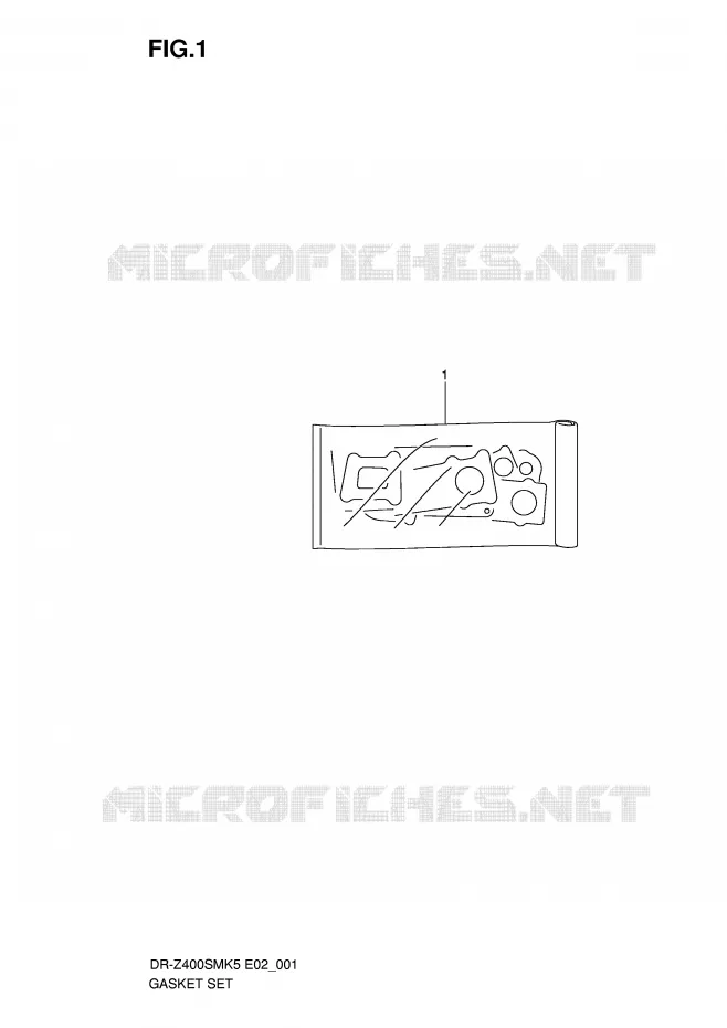 KIT JOINTS Suzuki MOTO 400 DR-Z 2005  DR-Z400SMUK5(E2)