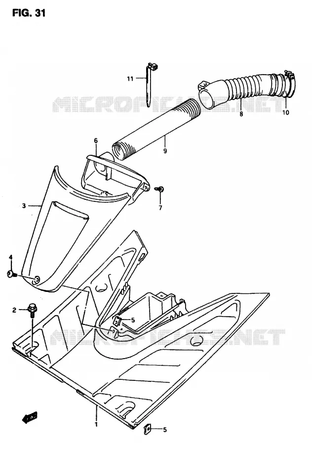 MARCHE PIEDS Suzuki SCOOTER 50 AP 1997  AP50V(T/7/V)
