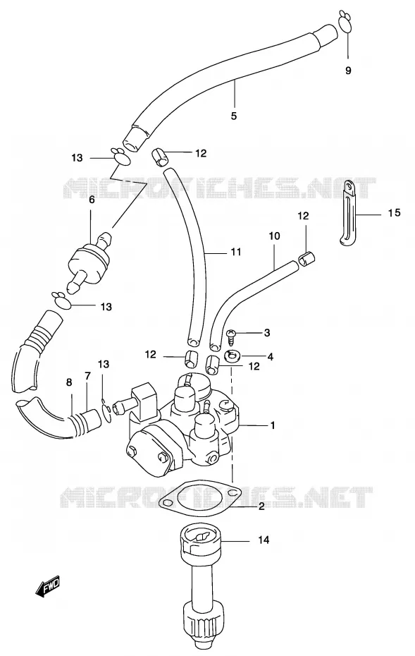 POMPE A HUILE (MODELE K1) Suzuki SCOOTER 50 KATANA 2004  AY50K4(P19)