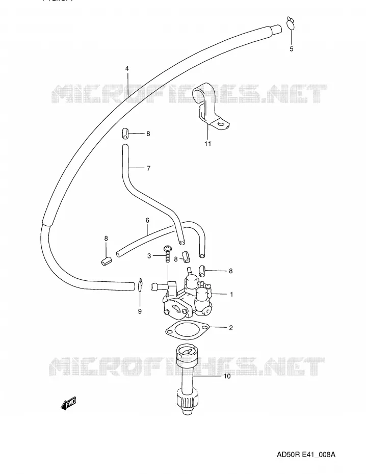 POMPE A HUILE (MODELE M E6,E41) Suzuki SCOOTER 50 AD 1990  AD50L(E41)
